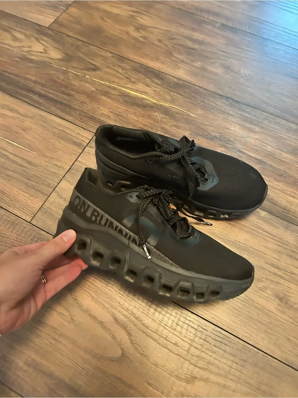 On cloud cloudmonster black Athletic Sneakers - Lightweight Comfort